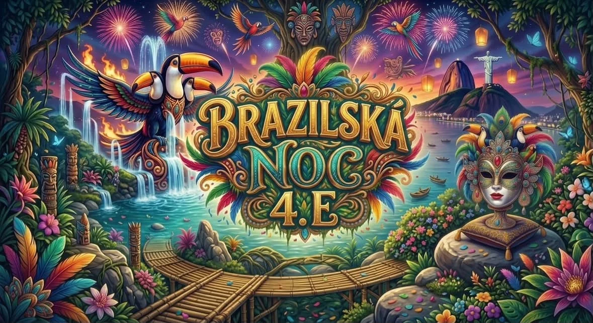 Plakát: Maturitní ples 4. E