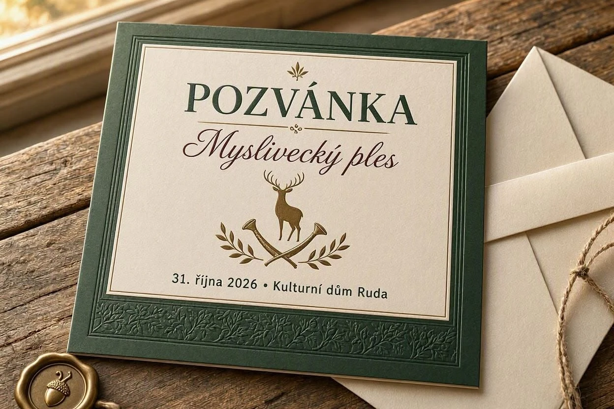 Plakát: MYSLIVECKÝ PLES