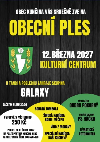 Plakát: Obecní ples 2027