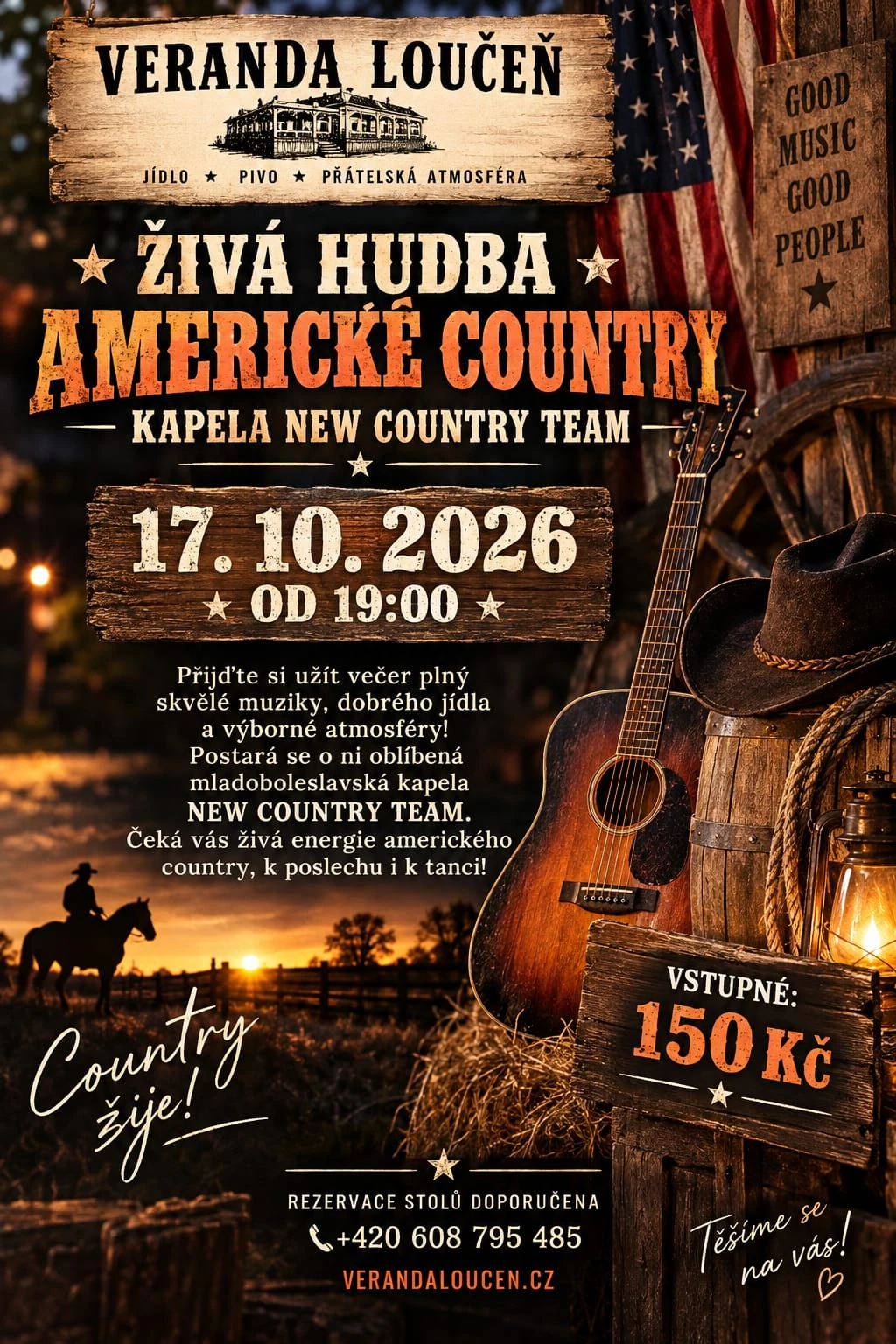 Plakát: Country bál na Verandě