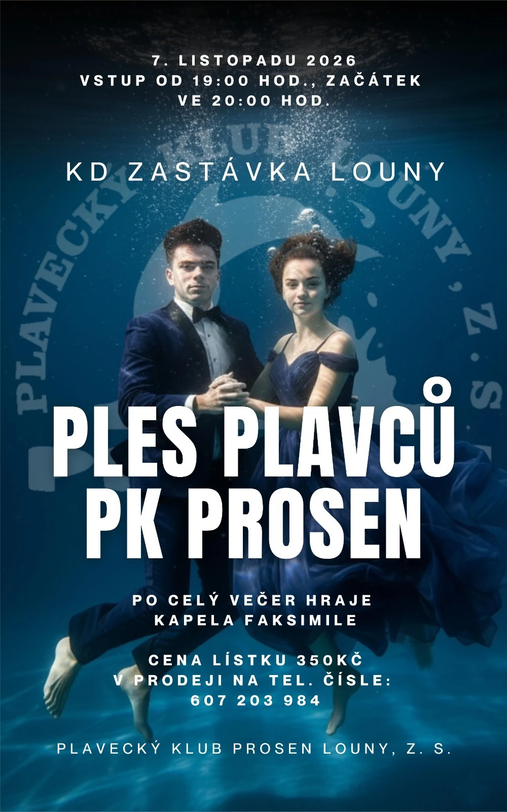 Plakát: Ples plavců PK PROSEN