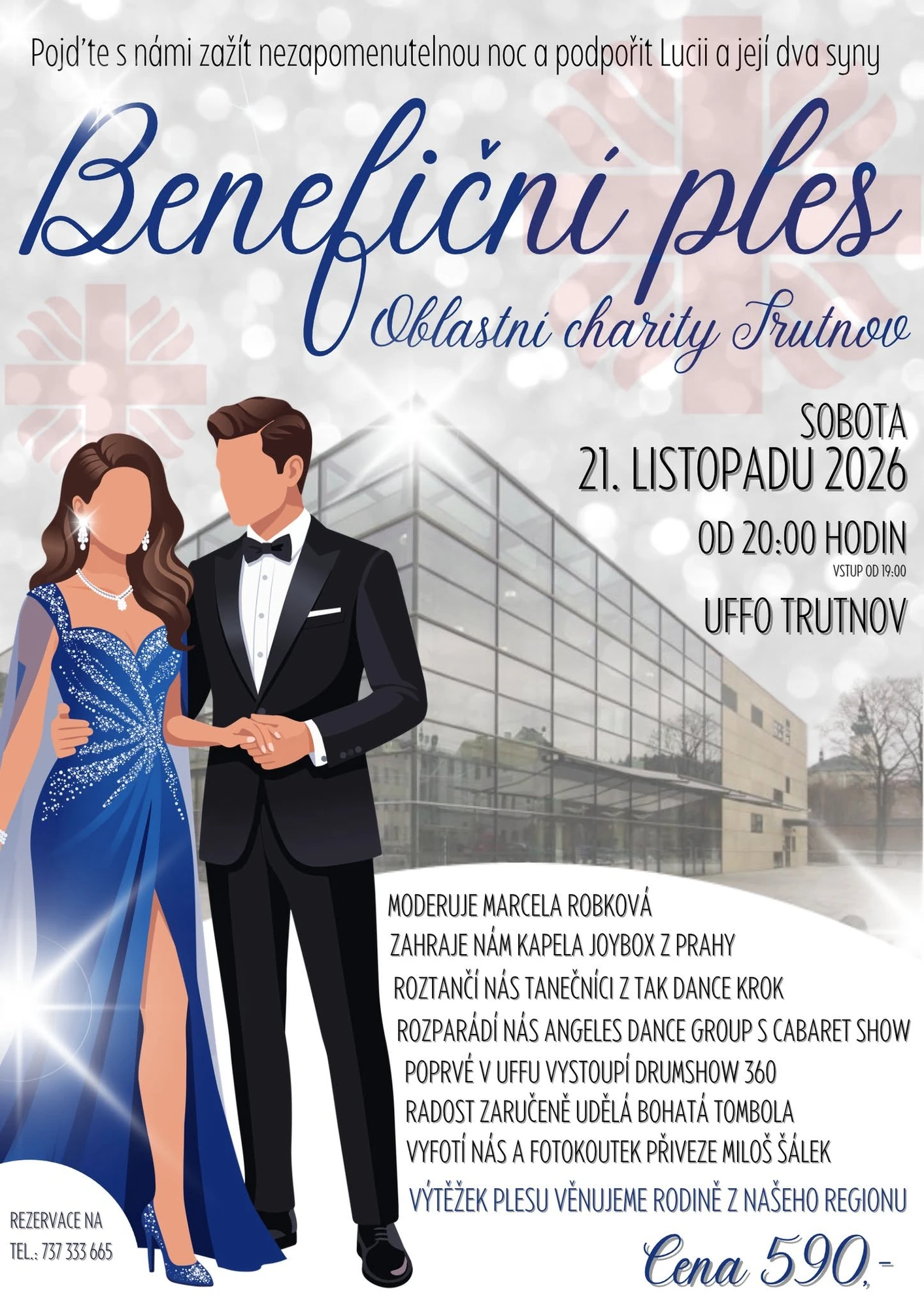Plakát: BENEFIČNÍ PLES OBLASTNÍ CHARITY TRUTNOV