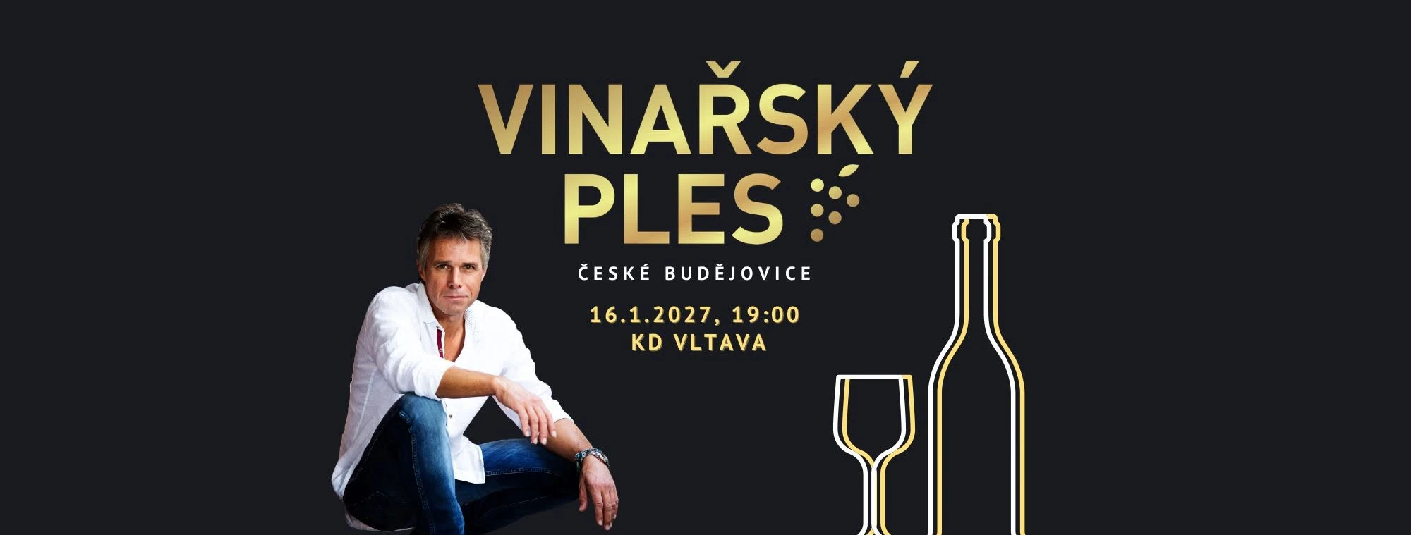 Plakát: 5. Vinařský ples České Budějovice