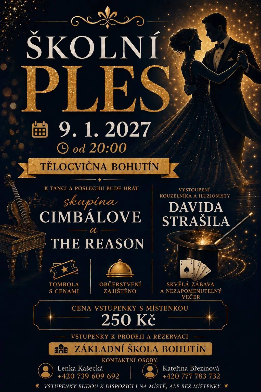 Plakát: 1. školní ples