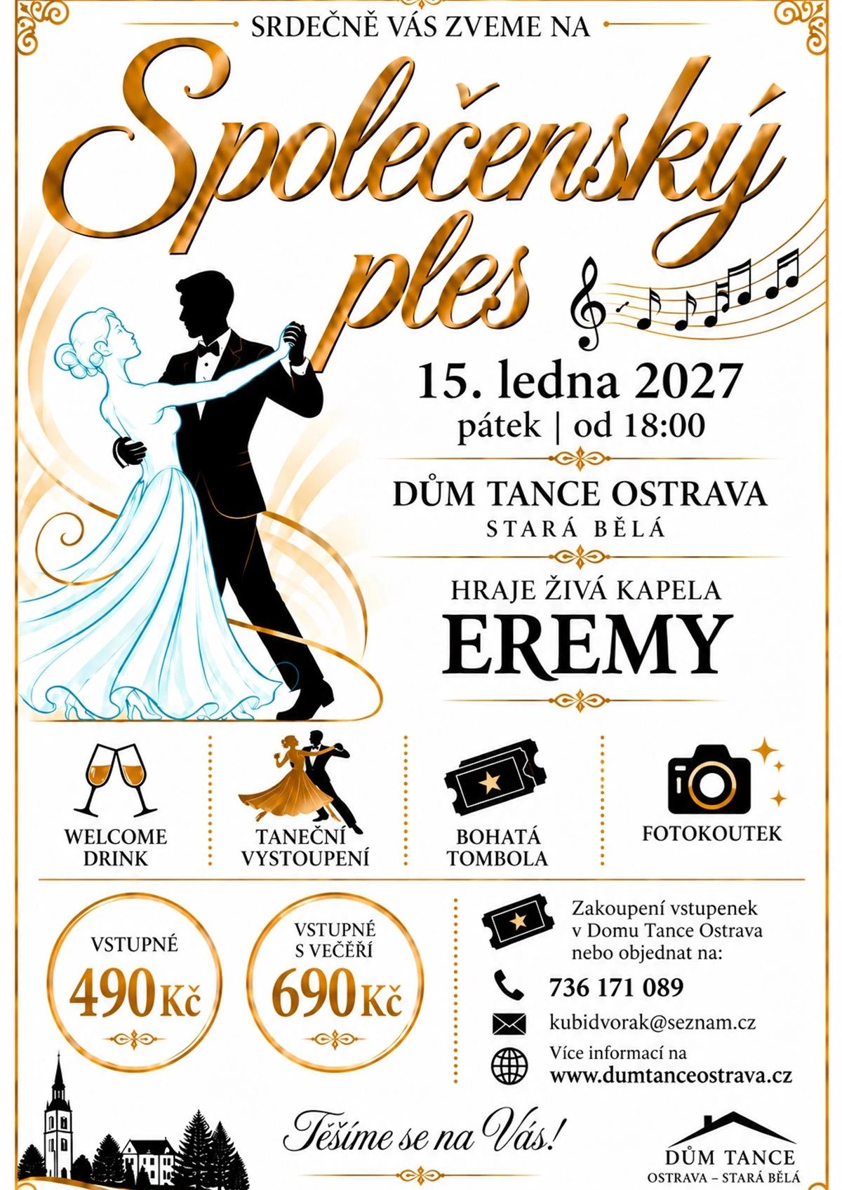Plakát: Společenský ples