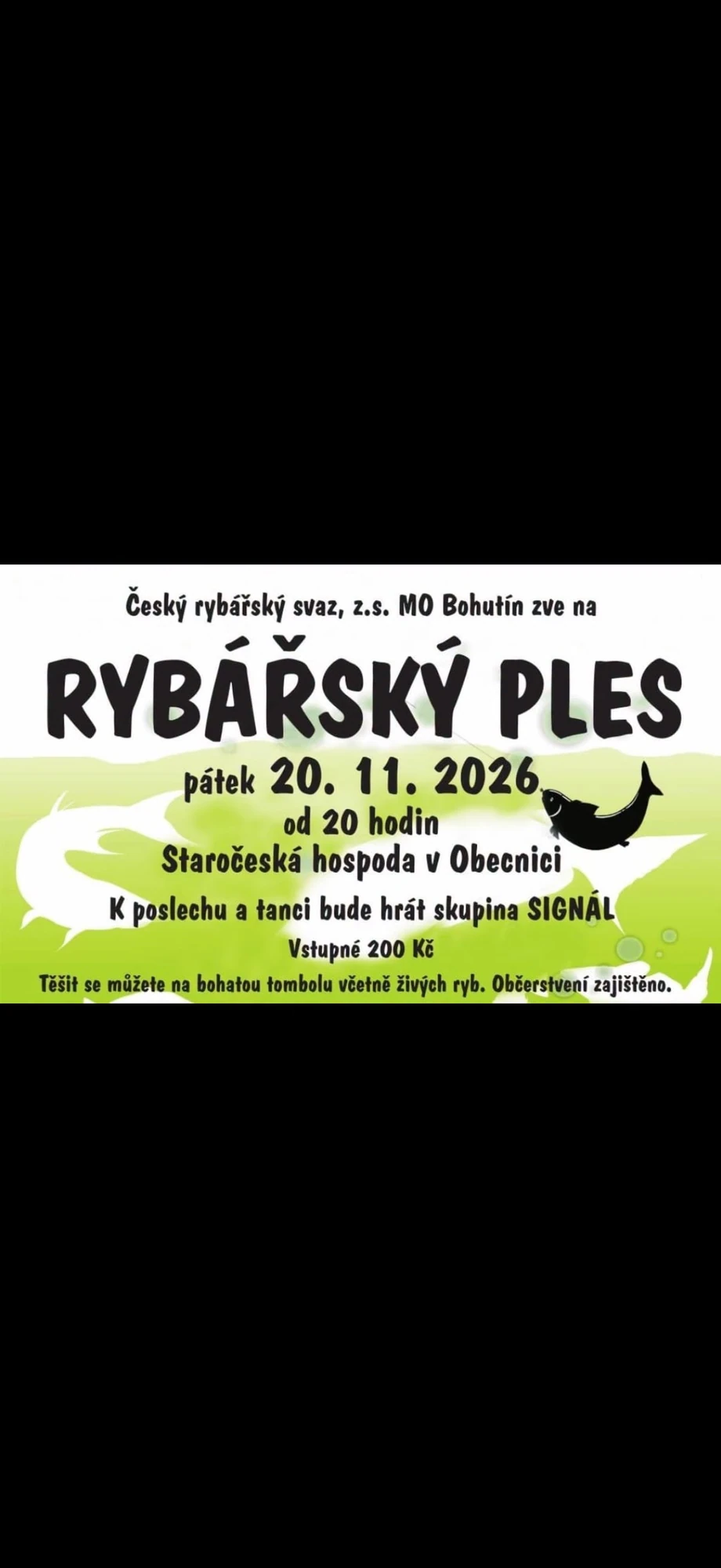 Plakát: Rybářský ples