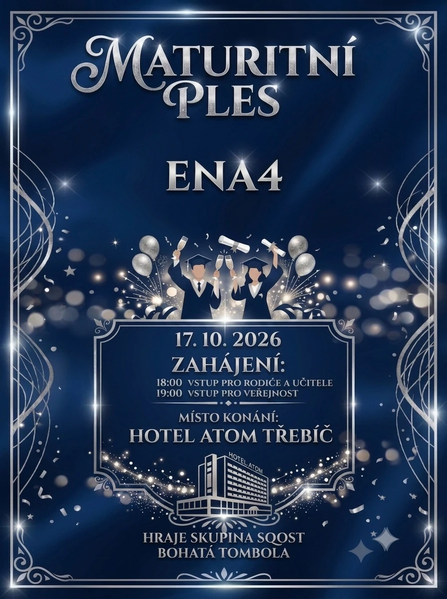 Plakát: Maturitní ples Energetiků⚛️