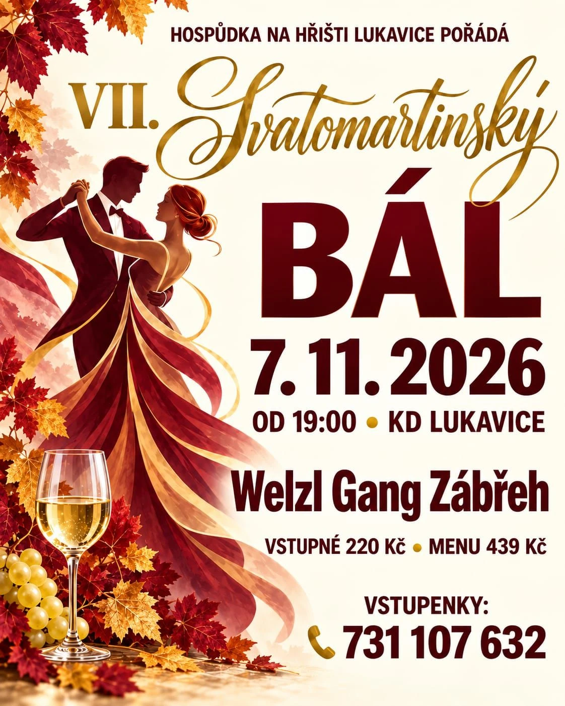 Plakát: 7. Svatomartinský bál