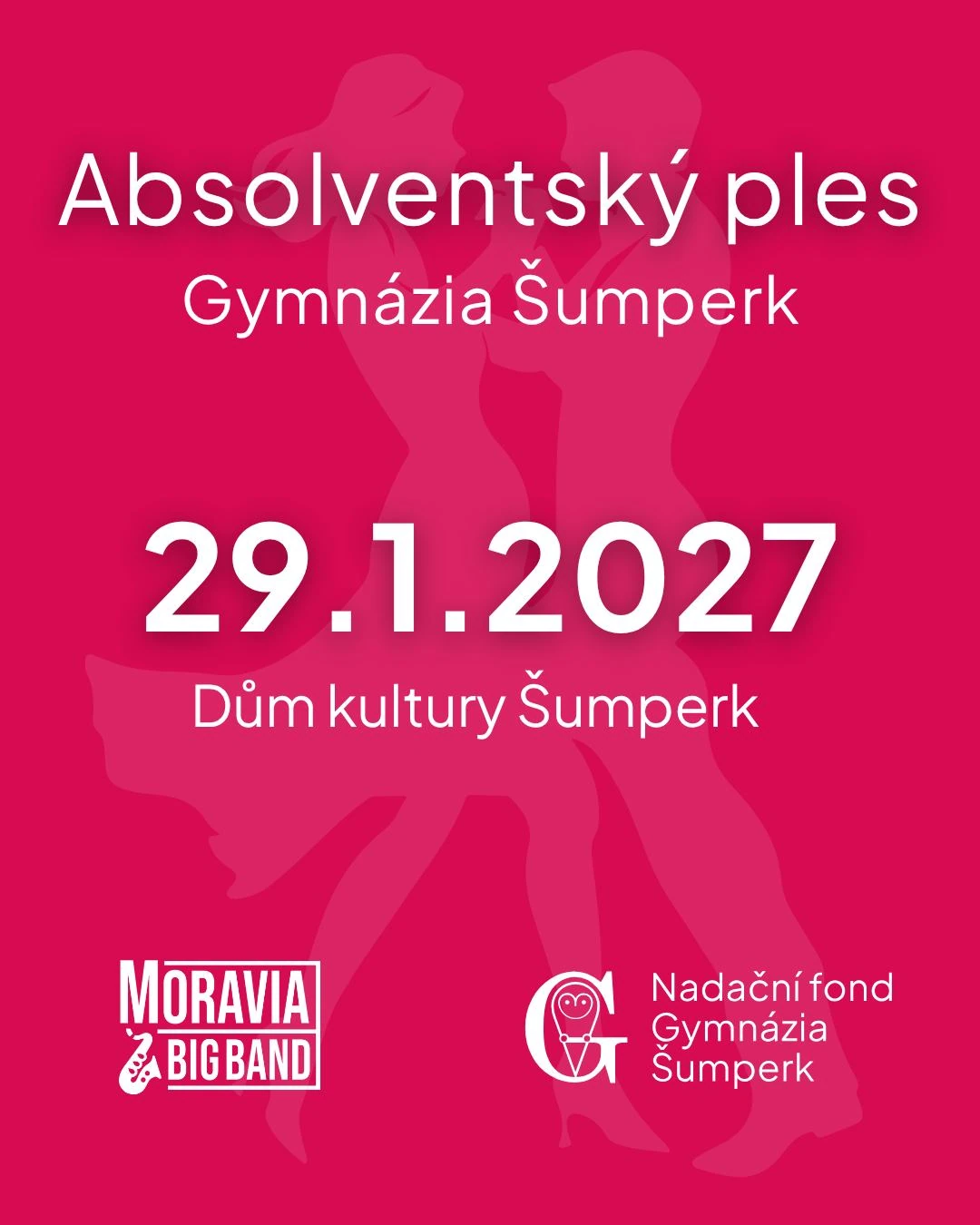 Plakát: Absolventský ples Gymnázia Šumperk