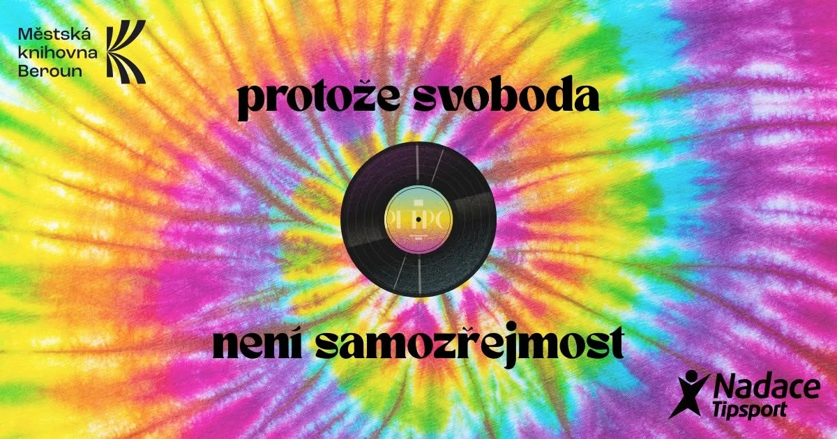 Plakát: ✌🏻 5. knihovnický ples: Na vlně svobody