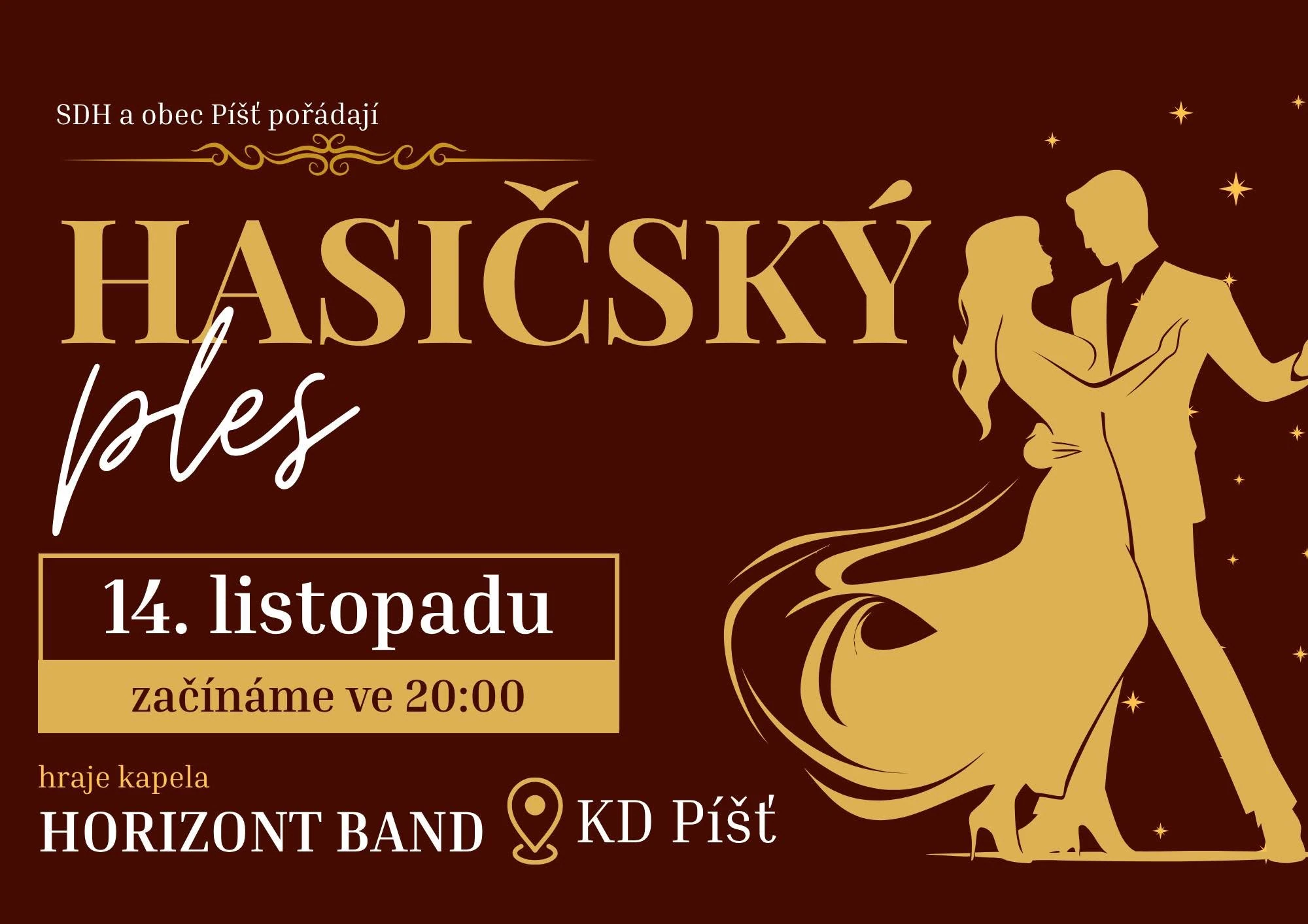 Plakát: Hasičský ples