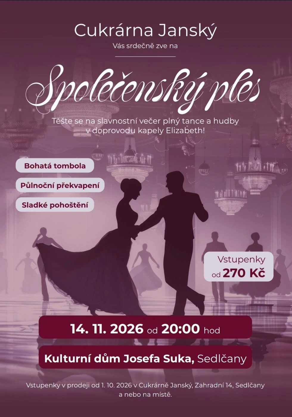 Plakát: Společenský ples