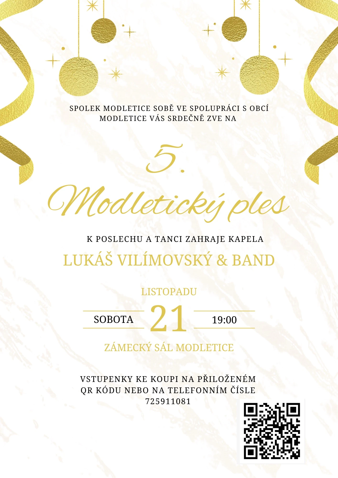 Plakát: 5. Modletický ples