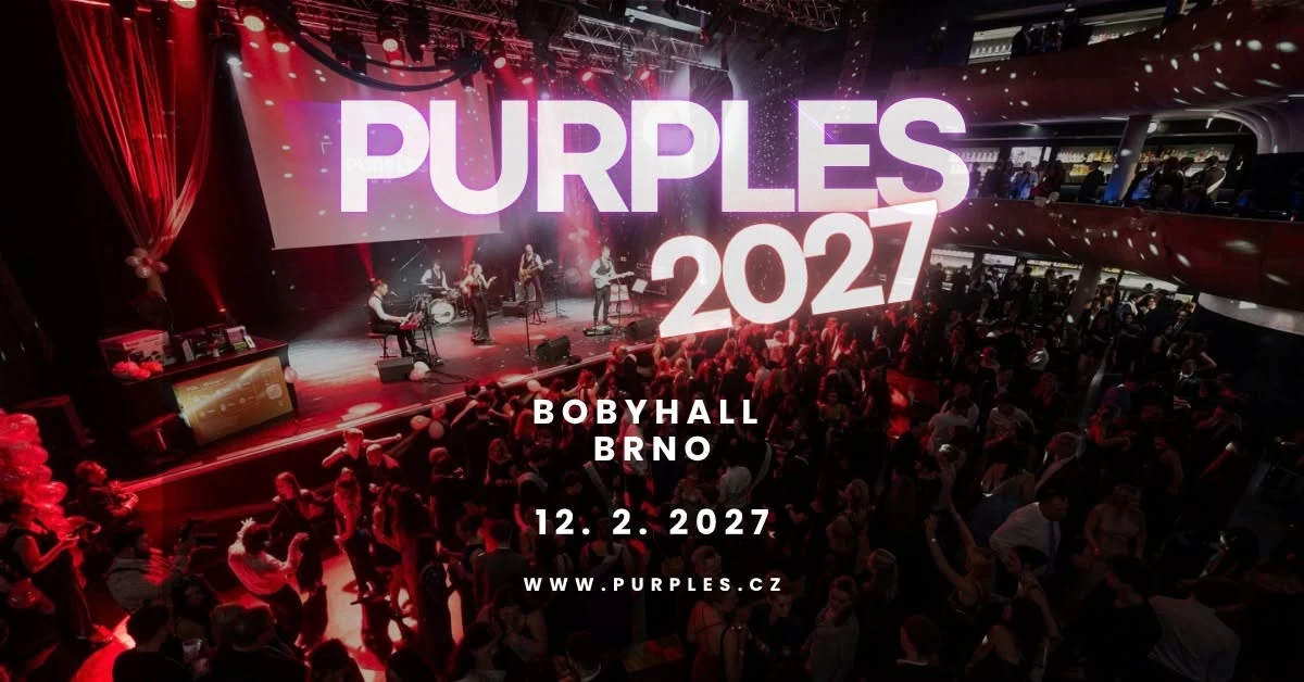 Plakát: Purples 2027 (maturitní ples)