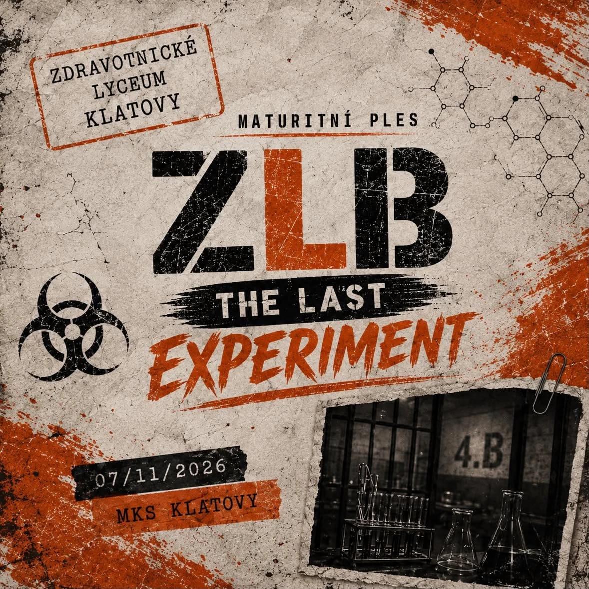 Plakát: Maturitní ples ZL4B