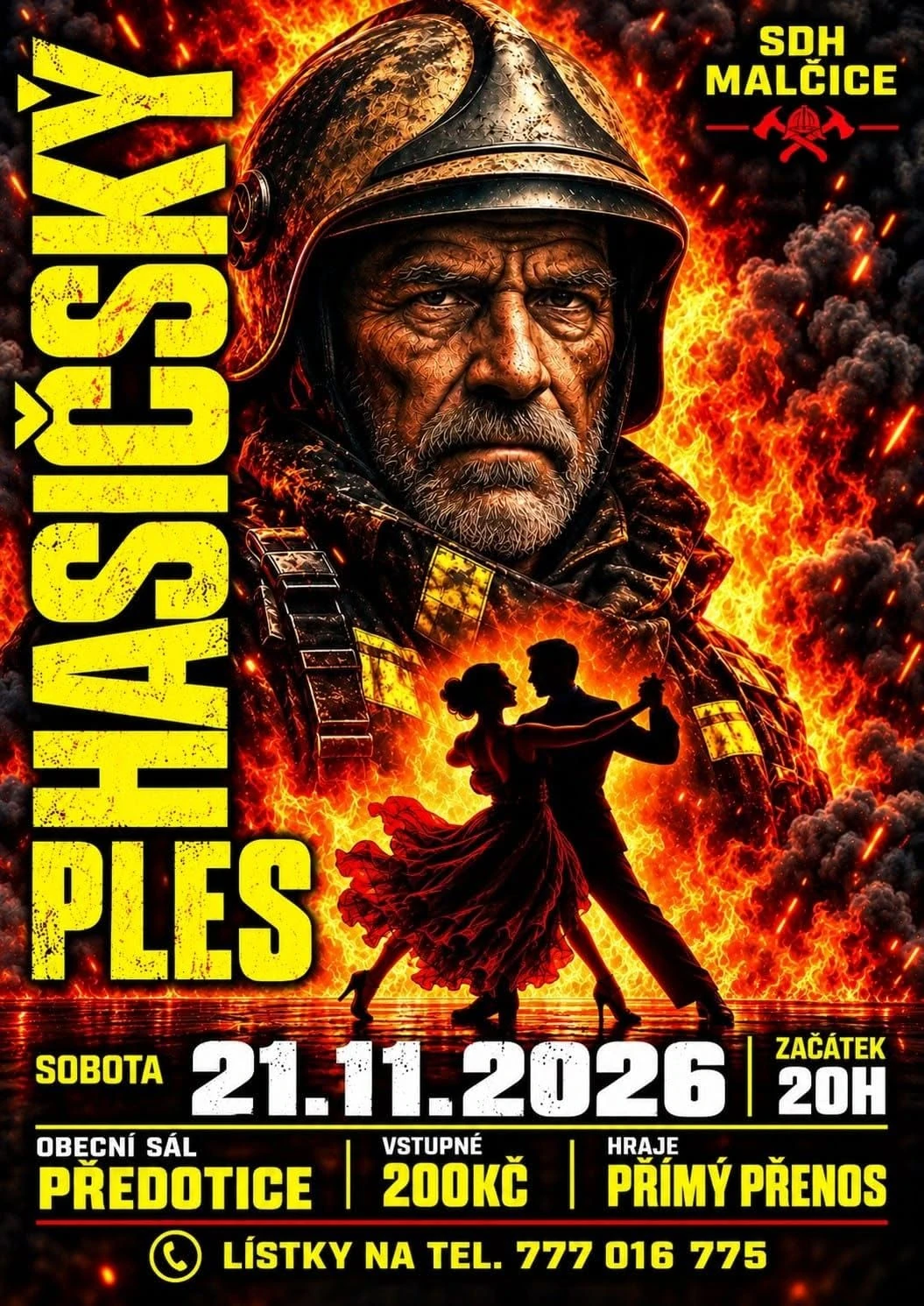 Plakát: Hasičský ples