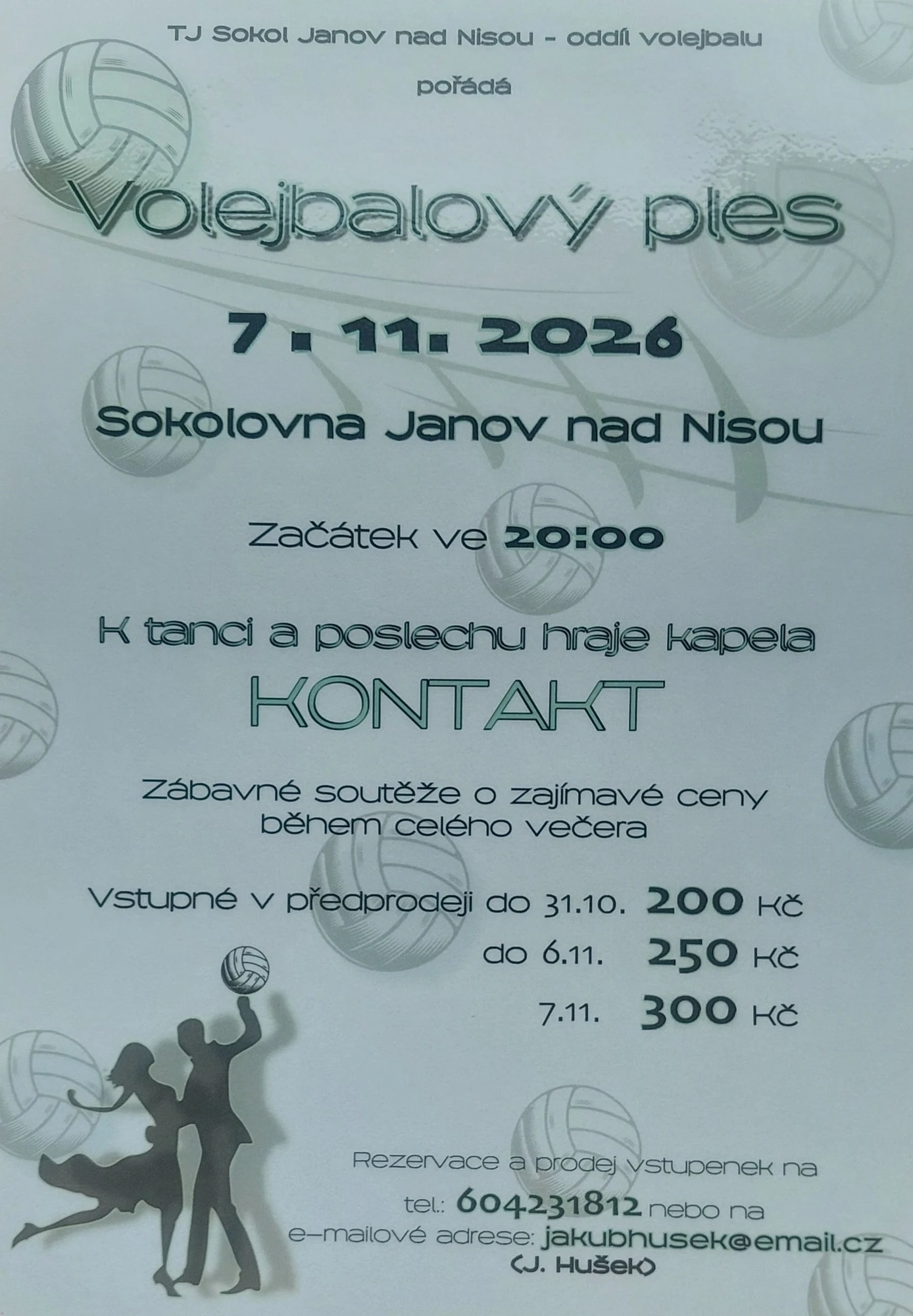 Plakát: VOLEJBALOVÝ PLES