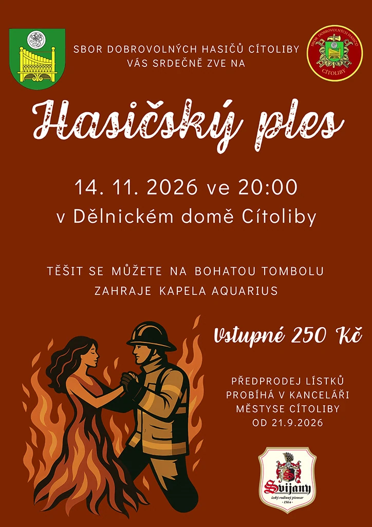 Plakát: Hasičský ples
