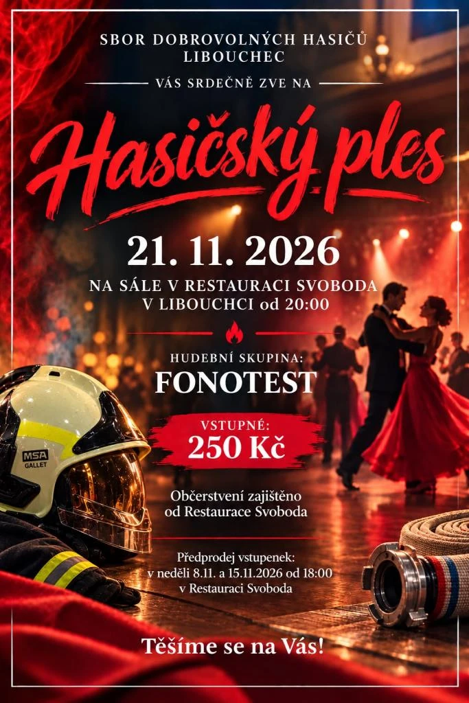 Plakát: Hasičský ples