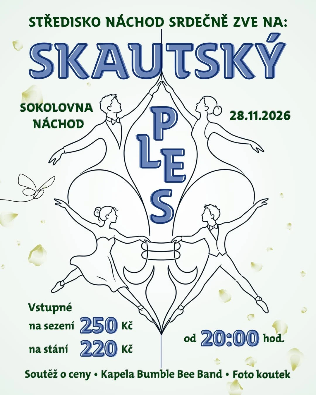 Plakát: Náchodský skautský ples, 3. ročník