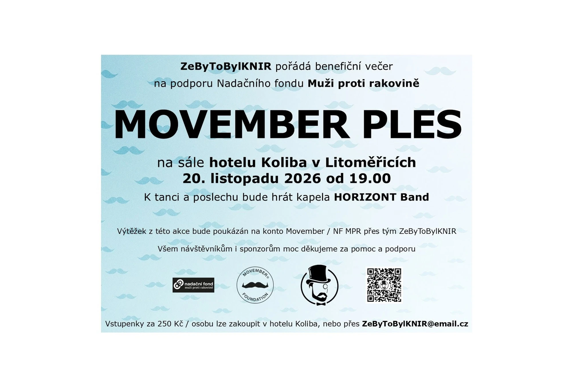 Plakát: MOVEMBER PLES 2026