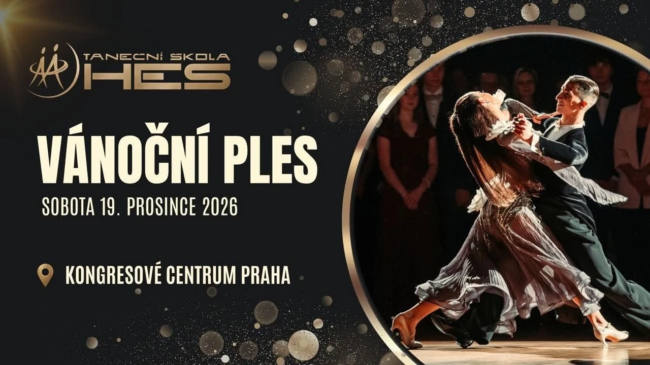 Plakát: 1. Vánoční ples TŠ Hes 2026
