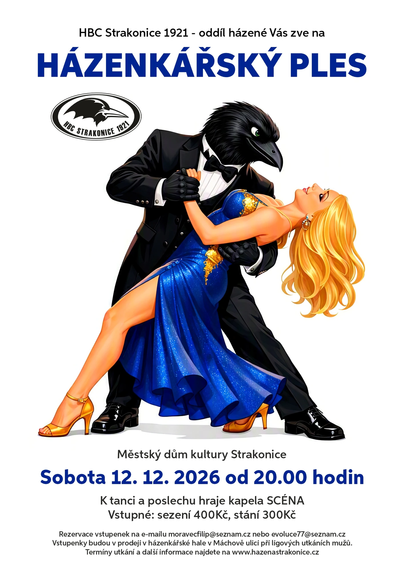 Plakát: Házenkářský ples se koná