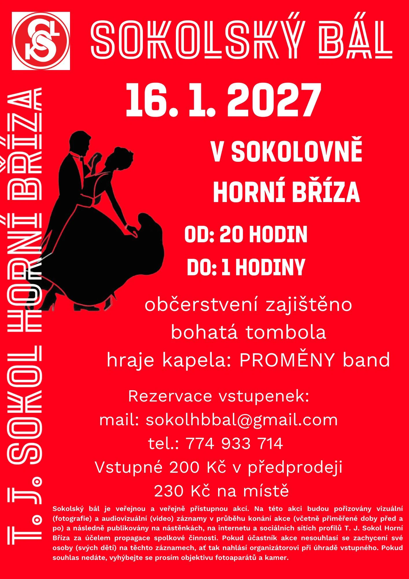 Plakát: 17. Sokolský bál