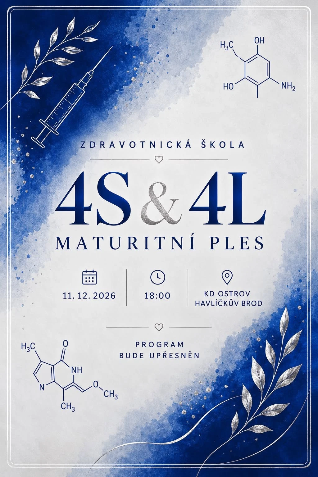 Plakát: Maturitní ples SZŠ a VOŠZ HB
