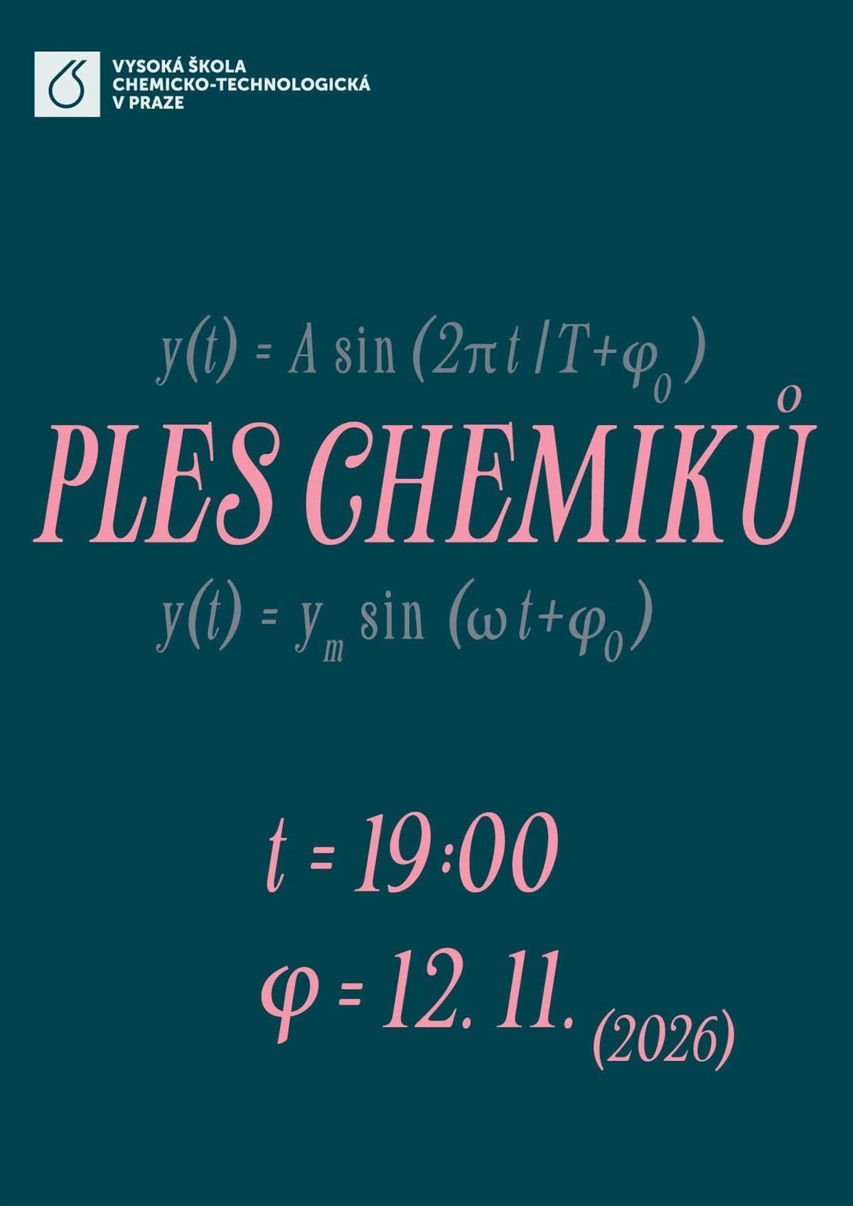 Plakát: Ples chemiků 2026 (8. ročník)