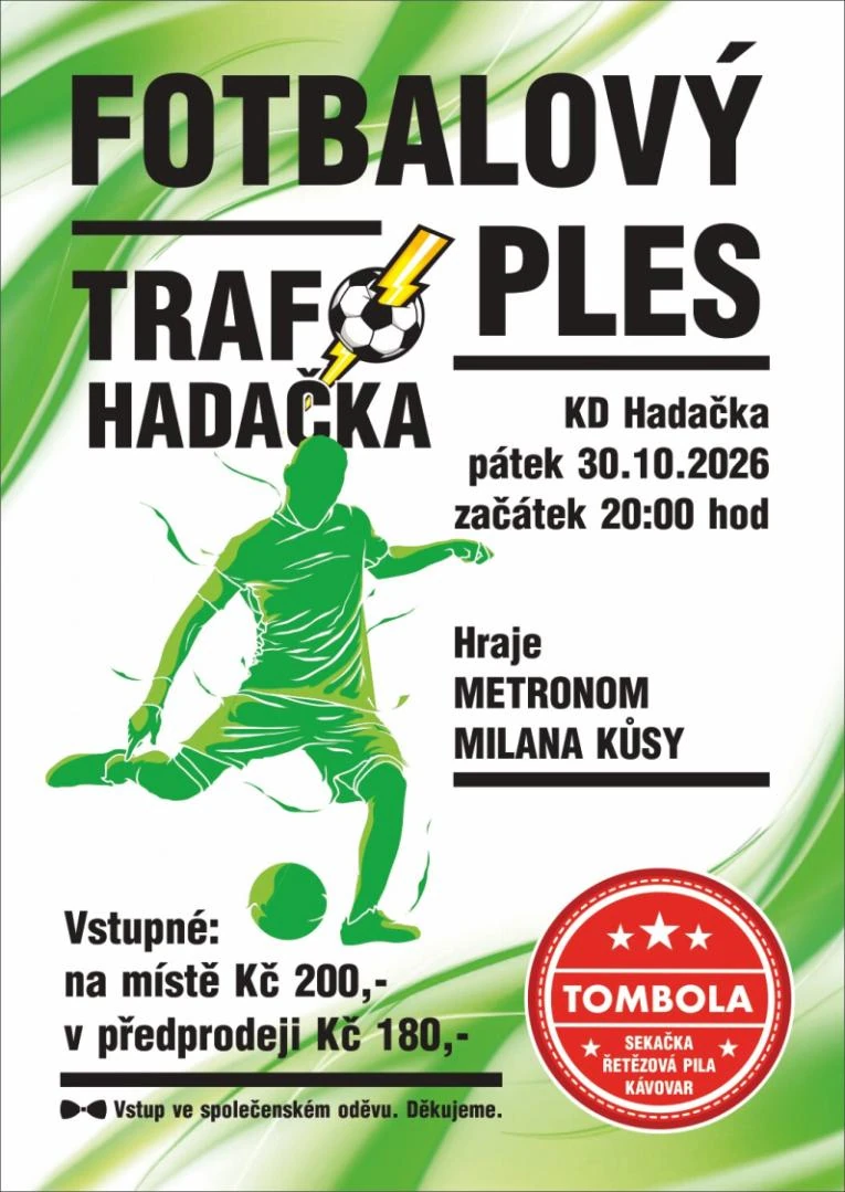 Plakát: Fotbalový ples