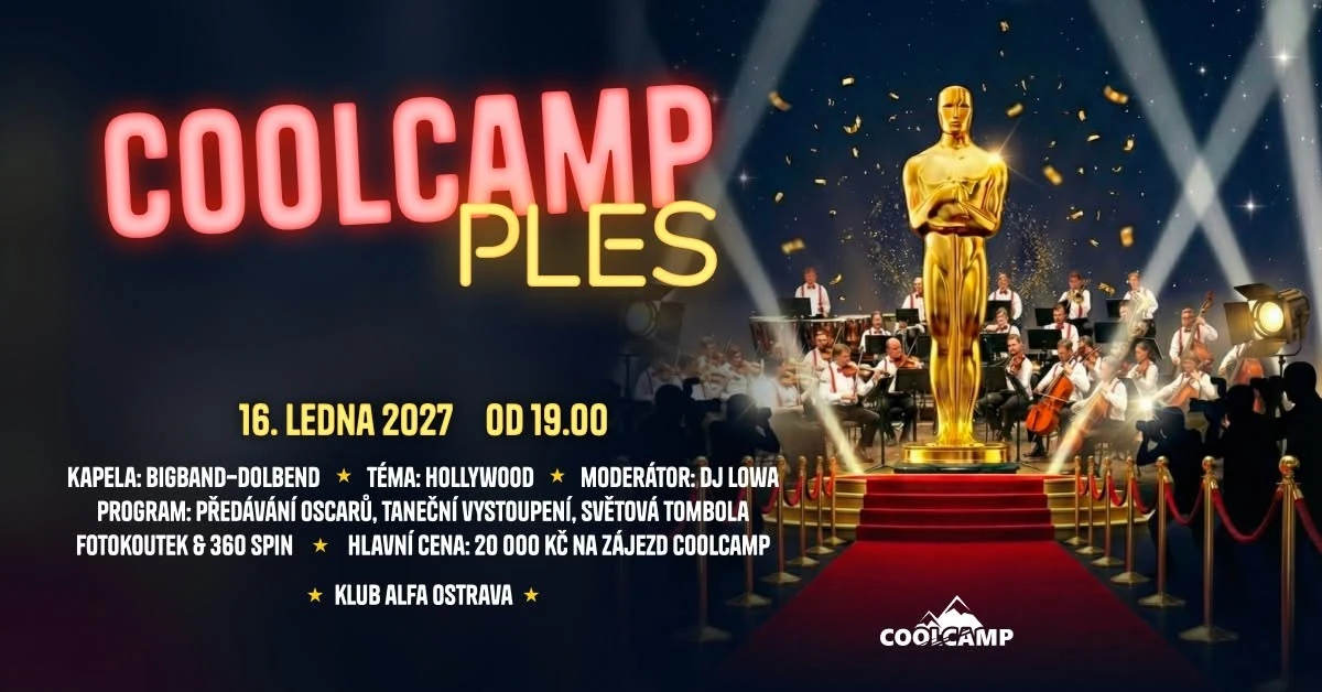 Plakát: CoolCamp Ples 2027 - Hollywood