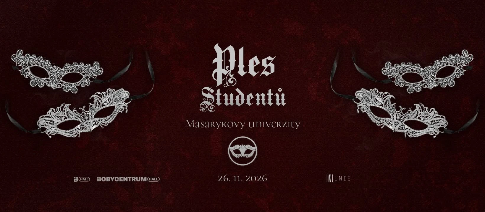 Plakát: Ples studentů Masarykovy univerzity 2026