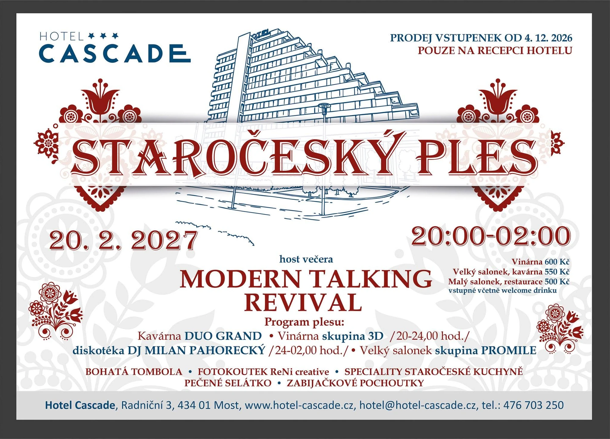Plakát: STAROČESKÝ PLES 2027
