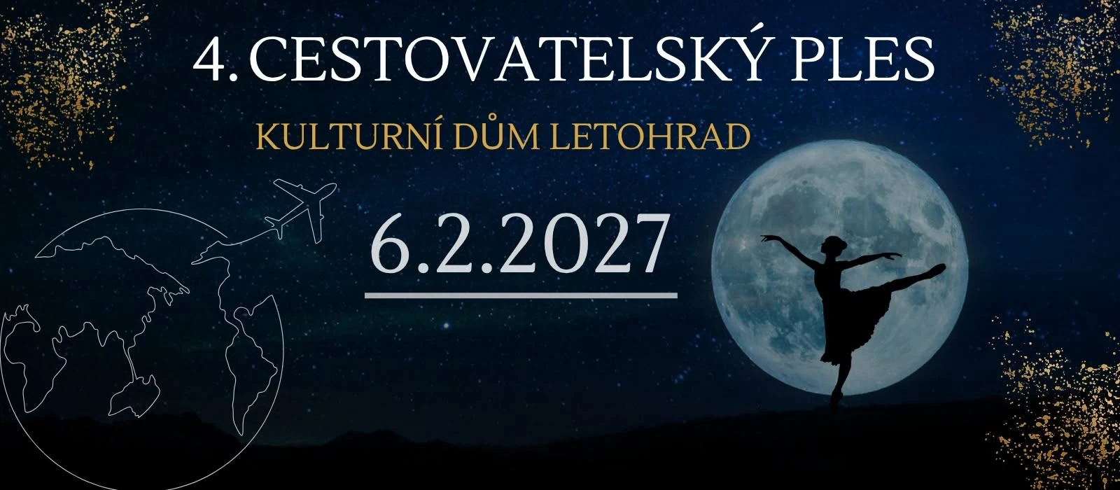 Plakát: 4. Cestovatelský ples